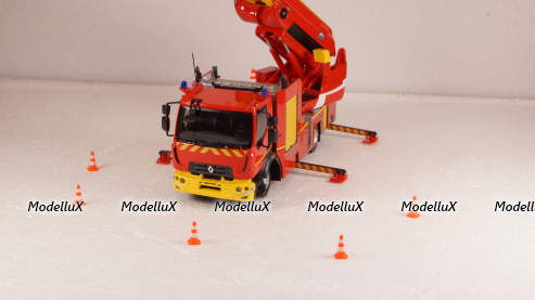 Renault D16 EPC-33 GIMAEX RIFFAUD PRX-B ECHELLE TRUCK SAPEURS POMPIERS, 116643, Eligor 1:43