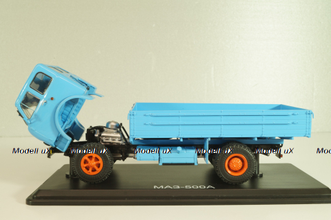 Маз-500А грузовой автомобиль 1970, голубой, SSM1418, SSM 1:43