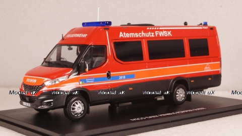IVECO FIAT NEW DAILY 35-210 VAN HI-MATIC MINIBUS SUISSE POMPIERS 2019, 116791, Eligor 1:43