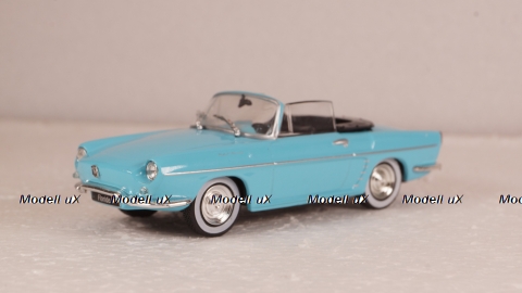 Renault Floride Convertible with removable Softtop 1959-1963 lightblue/black, Norev 1:43