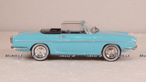 Renault Floride Convertible with removable Softtop 1959-1963 lightblue/black, Norev 1:43