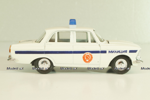 Москвич-412, Милиция, белый, Тантал/Радон 1:43 Дефект!