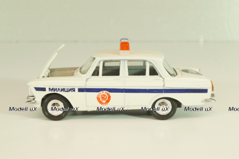 Москвич-412, Милиция, белый, Тантал/Радон 1:43 Дефект!