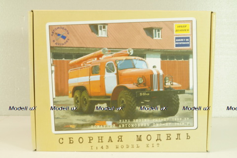ПМЗ-27(157) пожарный автомобиль на шасси Зил-157 1959, кит, сборная модель 1067KIT,  AVD 1:43 