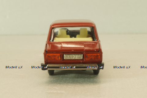 Ваз-2105 жигули, бордовая, август 1988г.,Тантал/Радон 1:43