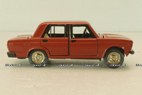 Ваз-2105 жигули, бордовая, август 1988г.,Тантал/Радон 1:43