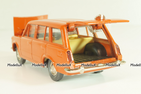 Ваз-2102 А11, Жигули, кирпичный, Май 19..г, Тантал/Радон 1:43
