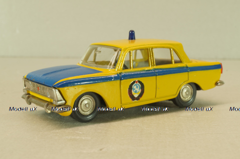 Москвич-412 А8, ГАИ, 3 зажима,Тантал/Радон 1:43