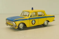 Москвич-412 А8, ГАИ, 3 зажима,Тантал/Радон 1:43 (Без коробки!)
