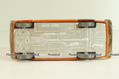 Ваз-2102 А11, Жигули, кирпичный, Май 19..г, Тантал/Радон 1:43