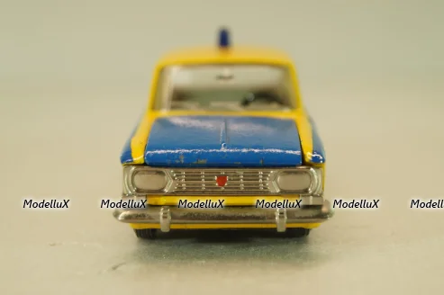 Москвич-412 А8, ГАИ, 3 зажима,Тантал/Радон 1:43