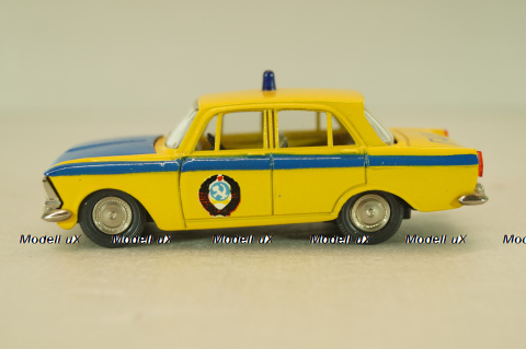 Москвич-412 А8, ГАИ, 3 зажима,Тантал/Радон 1:43