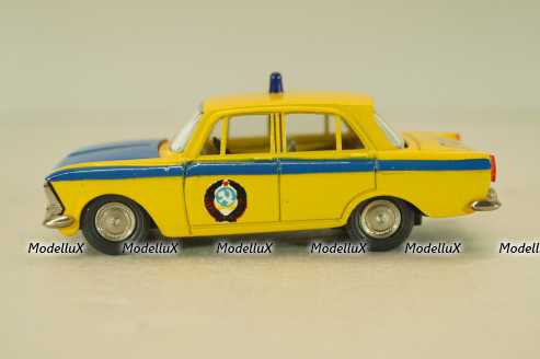 Москвич-412 А8, ГАИ, 3 зажима,Тантал/Радон 1:43 (Без коробки!)