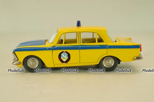Москвич-412 А8, ГАИ, 3 зажима,Тантал/Радон 1:43