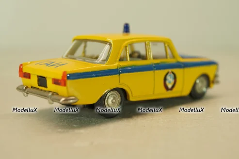 Москвич-412 А8, ГАИ, 3 зажима,Тантал/Радон 1:43
