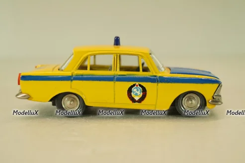 Москвич-412 А8, ГАИ, 3 зажима,Тантал/Радон 1:43