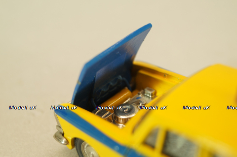 Москвич-412 А8, ГАИ, 3 зажима,Тантал/Радон 1:43