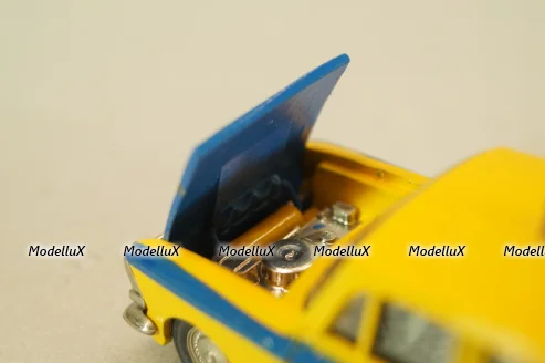 Москвич-412 А8, ГАИ, 3 зажима,Тантал/Радон 1:43
