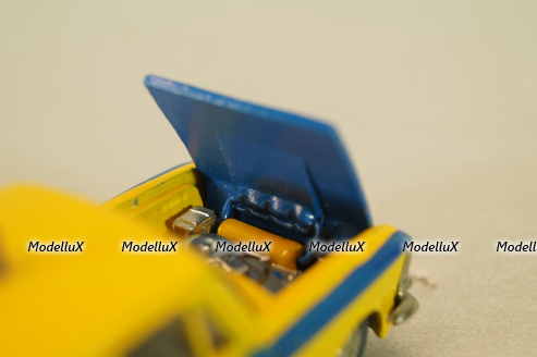 Москвич-412 А8, ГАИ, 3 зажима,Тантал/Радон 1:43 (Без коробки!)