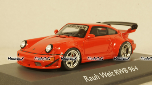 Porsche 911 (964) Rauh Welt RWB red, Schuco 1:43