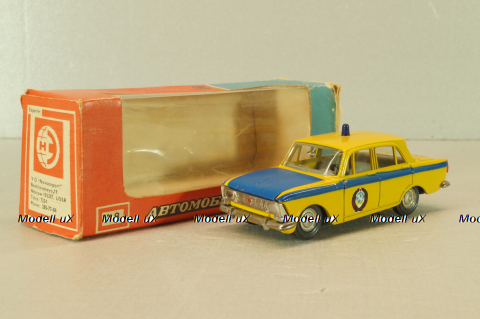 Москвич-412 А8, ГАИ, 3 зажима,Тантал/Радон 1:43