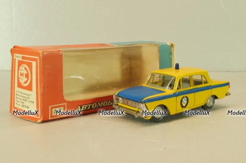 Москвич-412 А8, ГАИ, 3 зажима,Тантал/Радон 1:43