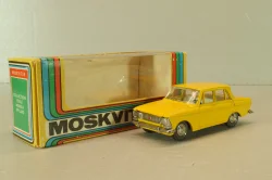 Москвич-412 А2, 2 зажима, желтый, декабрь 1978, Тантал/Радон 1:43
