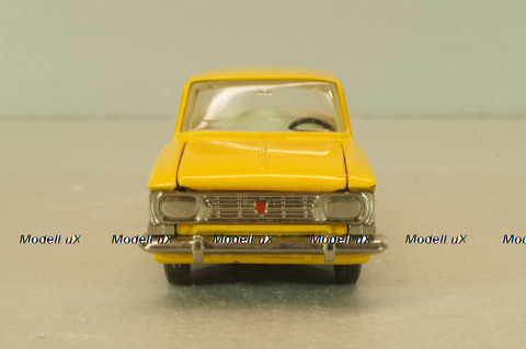 Москвич-412 А1, 2 зажима, желтый, декабрь 1978, Тантал/Радон 1:43