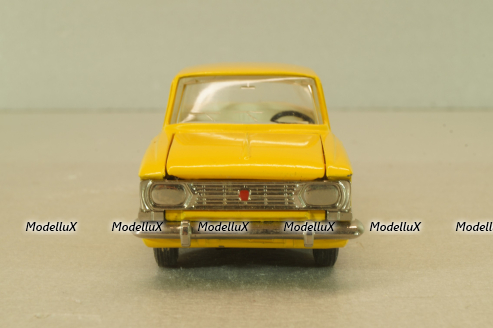 Москвич-412 А2, 2 зажима, желтый, декабрь 1978, Тантал/Радон 1:43