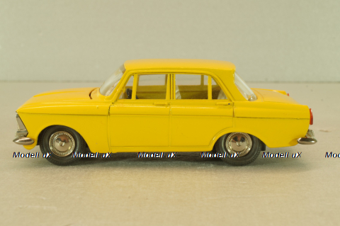 Москвич-412 А1, 2 зажима, желтый, декабрь 1978, Тантал/Радон 1:43
