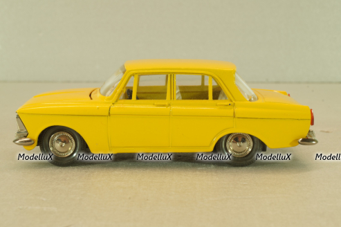 Москвич-412 А2, 2 зажима, желтый, декабрь 1978, Тантал/Радон 1:43