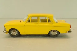 Москвич-412 А2, 2 зажима, желтый, декабрь 1978, Тантал/Радон 1:43