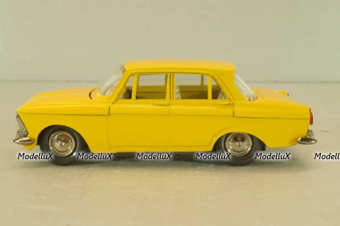 Москвич-412 А2, 2 зажима, желтый, декабрь 1978, Тантал/Радон 1:43