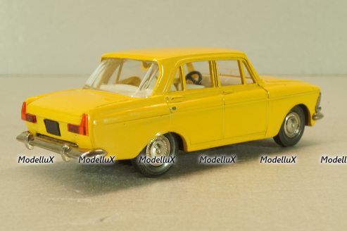 Москвич-412 А2, 2 зажима, желтый, декабрь 1978, Тантал/Радон 1:43