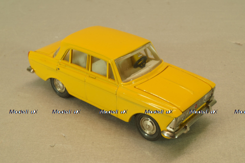 Москвич-412 А1, 2 зажима, желтый, декабрь 1978, Тантал/Радон 1:43