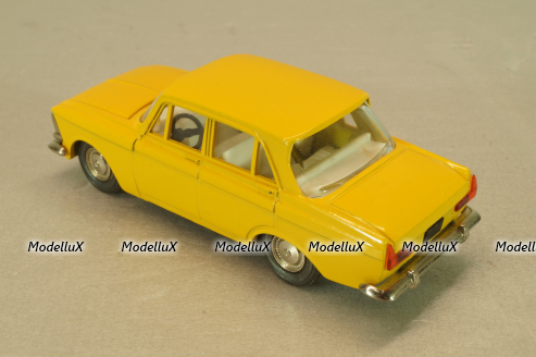 Москвич-412 А2, 2 зажима, желтый, декабрь 1978, Тантал/Радон 1:43