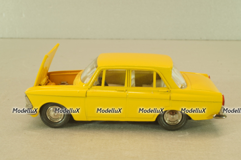 Москвич-412 А2, 2 зажима, желтый, декабрь 1978, Тантал/Радон 1:43