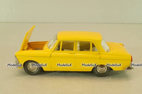 Москвич-412 А2, 2 зажима, желтый, декабрь 1978, Тантал/Радон 1:43