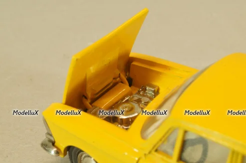 Москвич-412 А2, 2 зажима, желтый, декабрь 1978, Тантал/Радон 1:43
