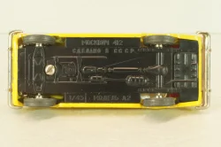 Москвич-412 А2, 2 зажима, желтый, декабрь 1978, Тантал/Радон 1:43