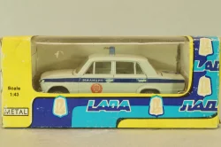 Ваз-2101 Милиция, бело-голубой, сентябрь 1990г.,  Тантал/Радон 1:43