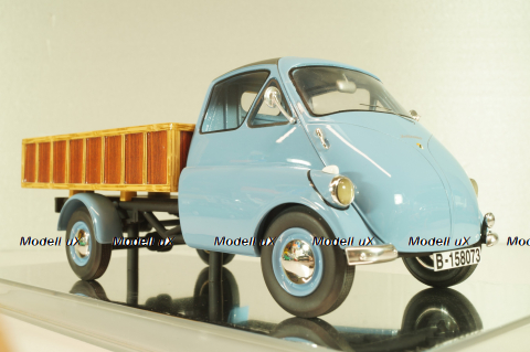 Isocarro pickup pritschenwagen 1952, blueb/brown, 450008800, Schuco 1:18