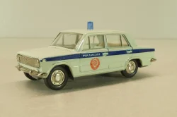 Ваз-2101 Милиция, бело-голубой, сентябрь 1990г.,  Тантал/Радон 1:43