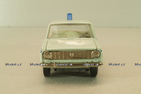 Ваз-2101 Милиция, бело-голубой, сентябрь 1990г.,  Тантал/Радон 1:43