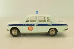 Ваз-2101 Милиция, бело-голубой, сентябрь 1990г.,  Тантал/Радон 1:43