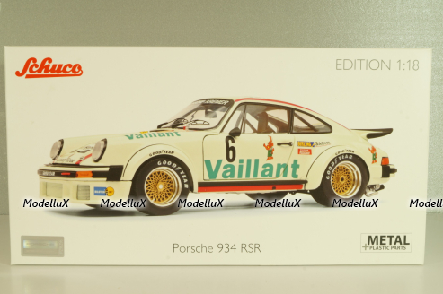 Porsche 911 (934) Turbo RSR Valliant #6, white, 450060200, Schuco 1:18