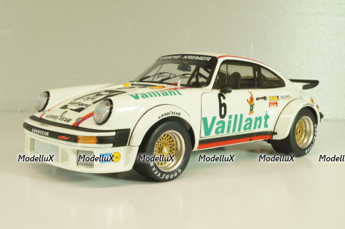 Porsche 911 (934) Turbo RSR Valliant #6, white, 450060200, Schuco 1:18