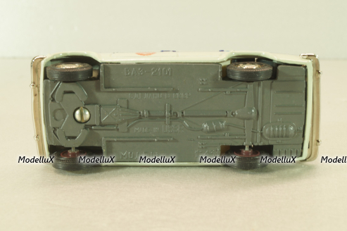 Ваз-2101 Милиция, бело-голубой, сентябрь 1990г.,  Тантал/Радон 1:43