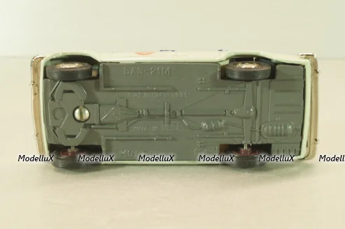 Ваз-2101 Милиция, бело-голубой, сентябрь 1990г.,  Тантал/Радон 1:43