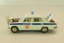 Ваз-2101 Милиция, бело-голубой, сентябрь 1990г.,  Тантал/Радон 1:43